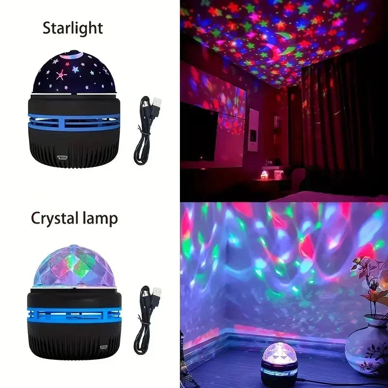 LED Starry Sky Projector Night Light with Remote – 7 Colors