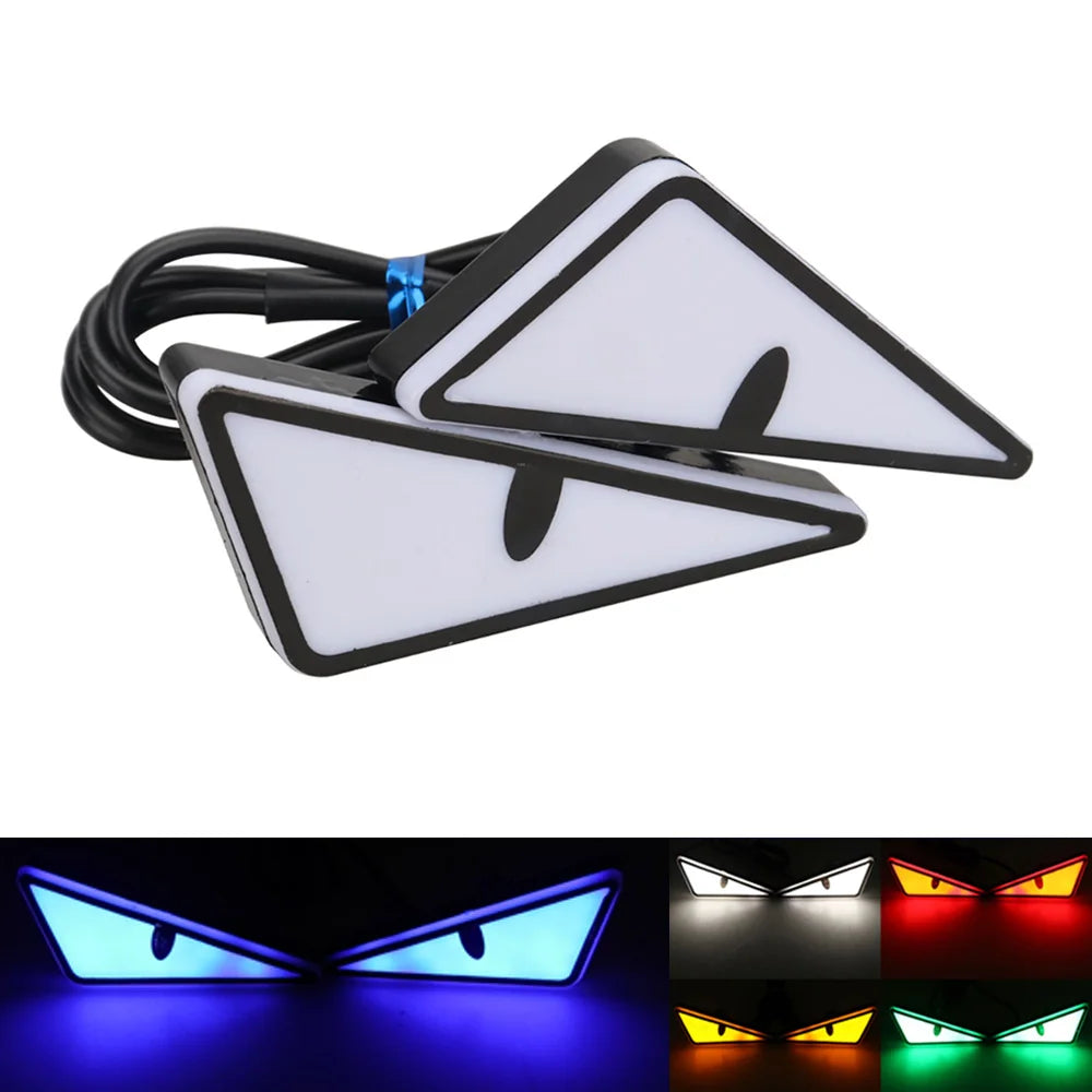 LED Devil Eyes Headlight Lights – Universal Car & Motorcycle