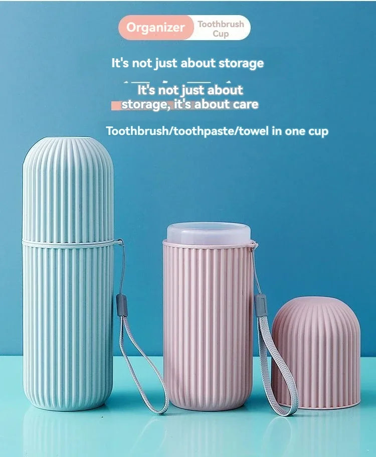 Portable Toothbrush & Toothpaste Travel Case