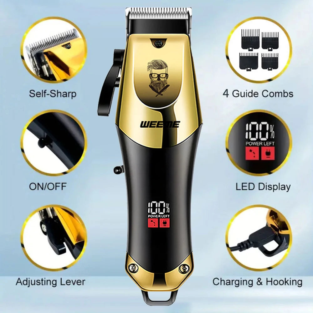 T9 Vintage Hair Clipper – Professional Beard & Hair Trimmer