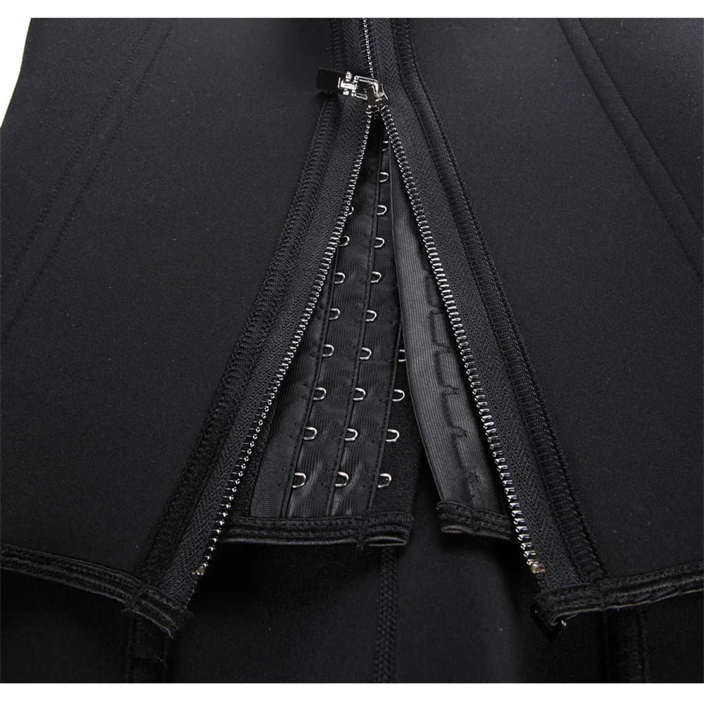 Women’s Waist Trainer Tank Top – Zipper Tummy Control Body Shaper