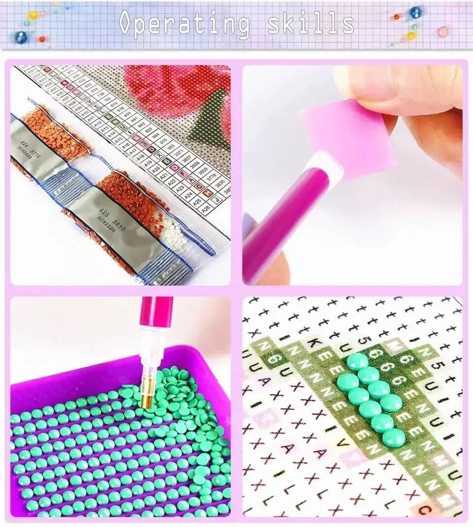 Wolf Diamond Painting Kit – DIY Crystal Mosaic Art