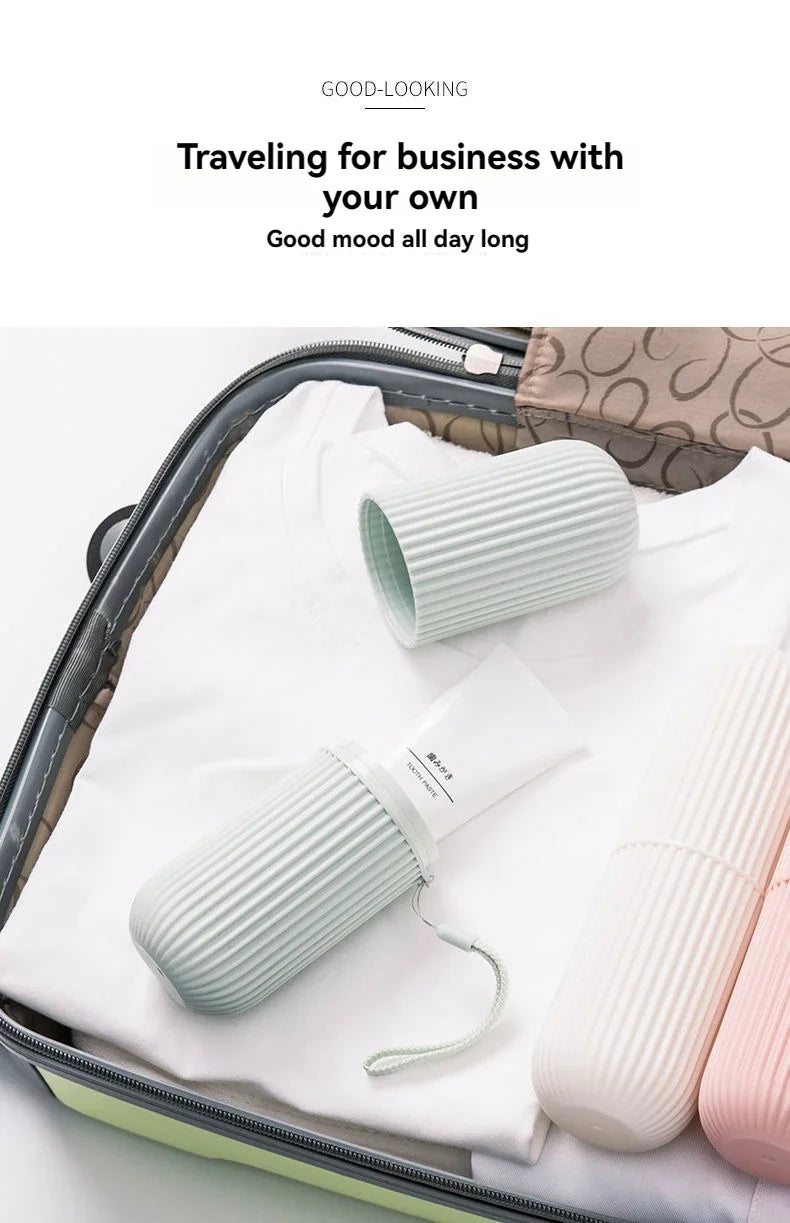 Portable Toothbrush & Toothpaste Travel Case