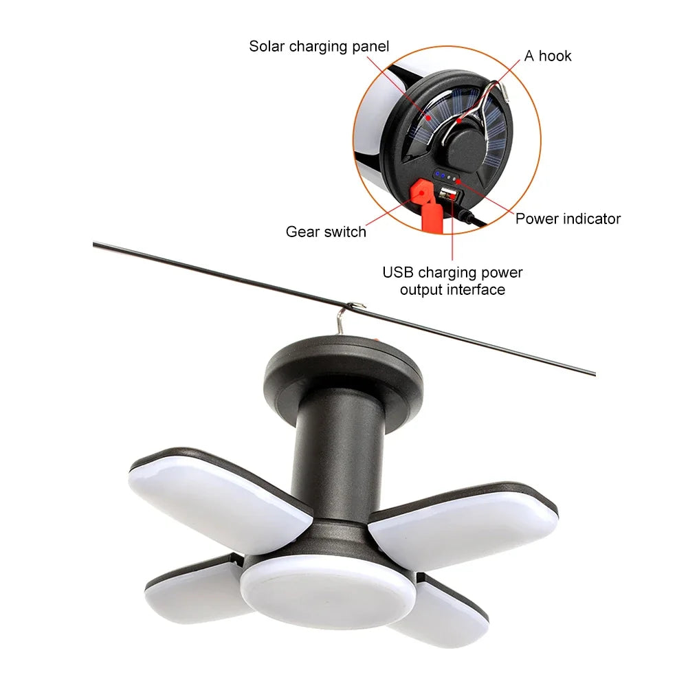 Rechargeable LED Camping Lantern – Portable Tent Light with 3 Modes