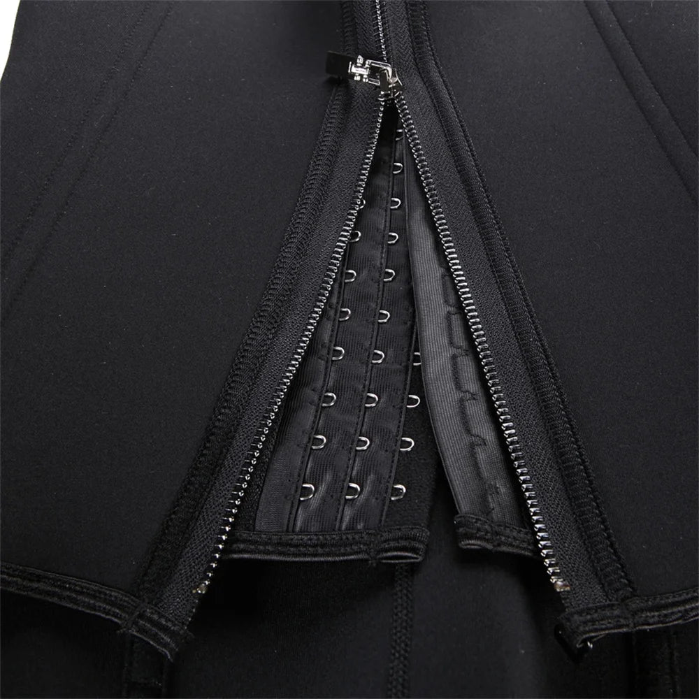 Women’s Waist Trainer Tank Top – Zipper Tummy Control Body Shaper