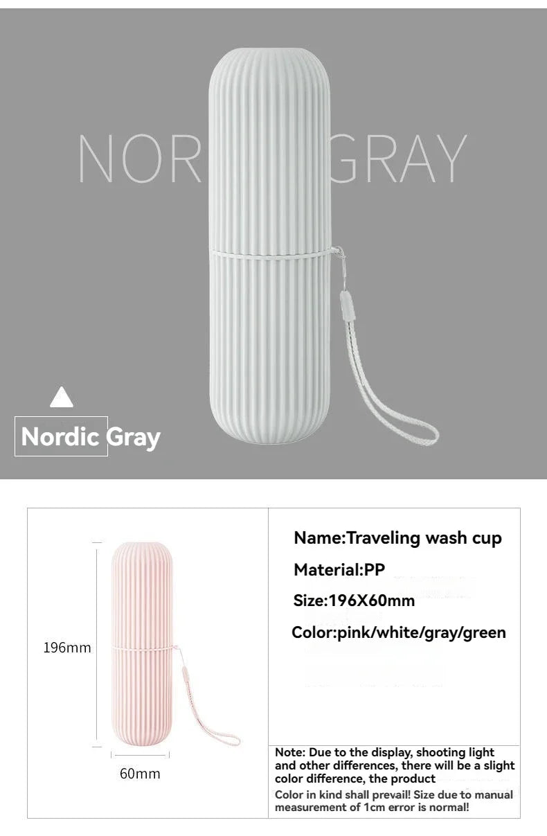 Portable Toothbrush & Toothpaste Travel Case