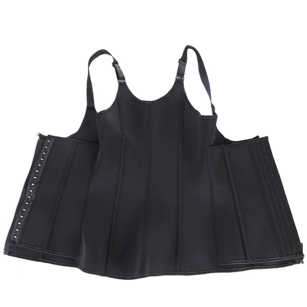 Women’s Waist Trainer Tank Top – Zipper Tummy Control Body Shaper