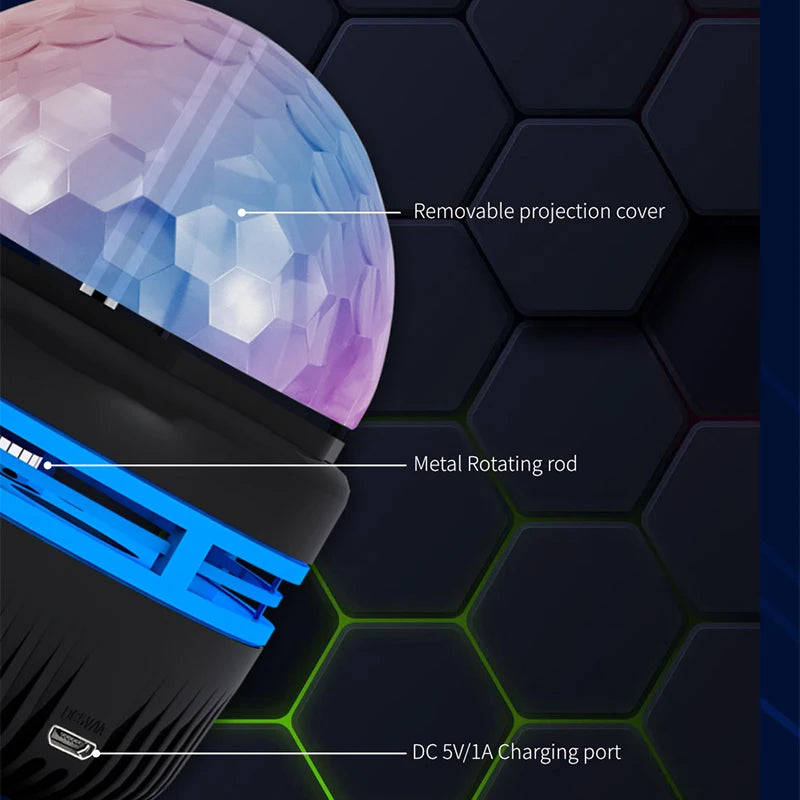 Polar Starry Projector Night Light with Remote – 7 Colors