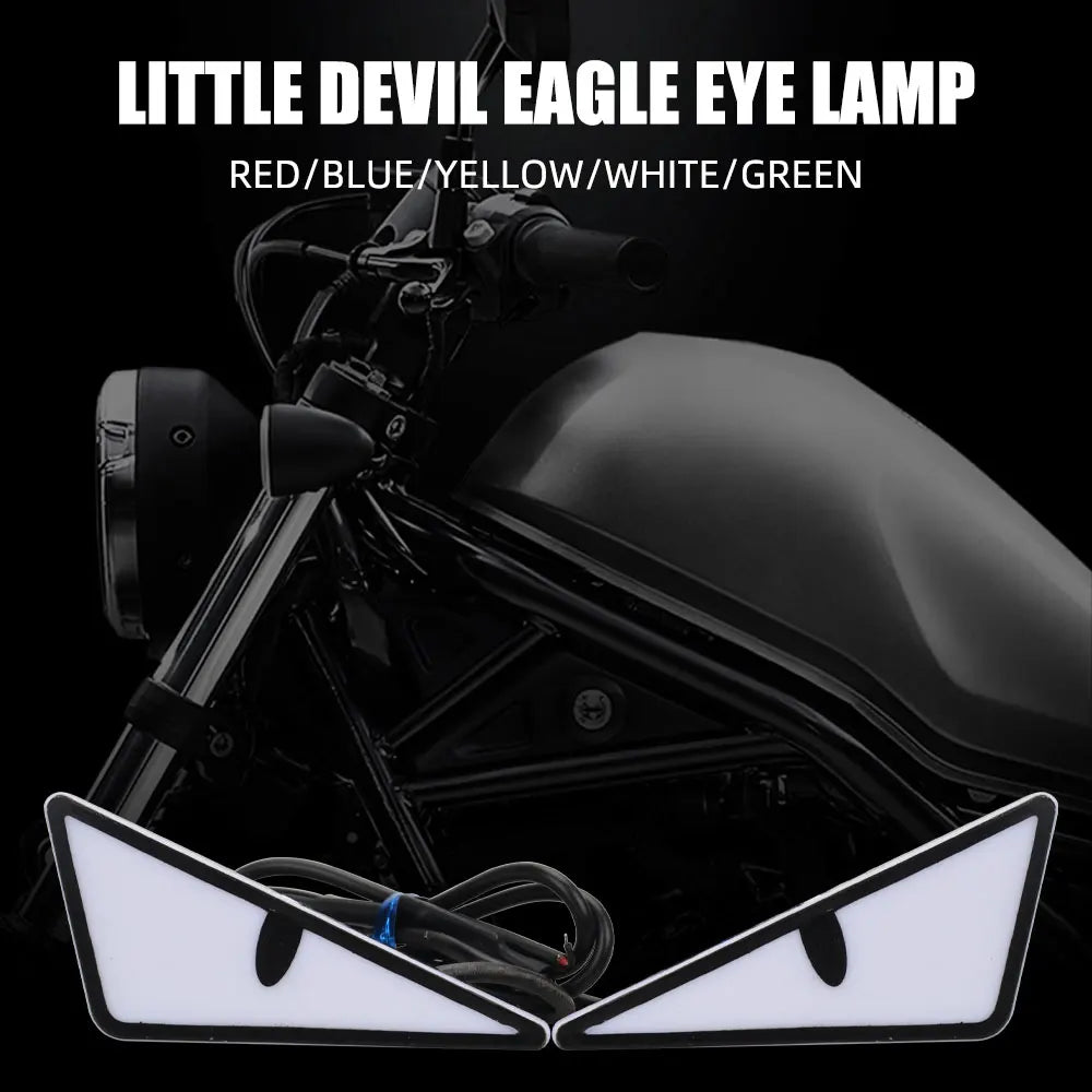 LED Devil Eyes Headlight Lights – Universal Car & Motorcycle