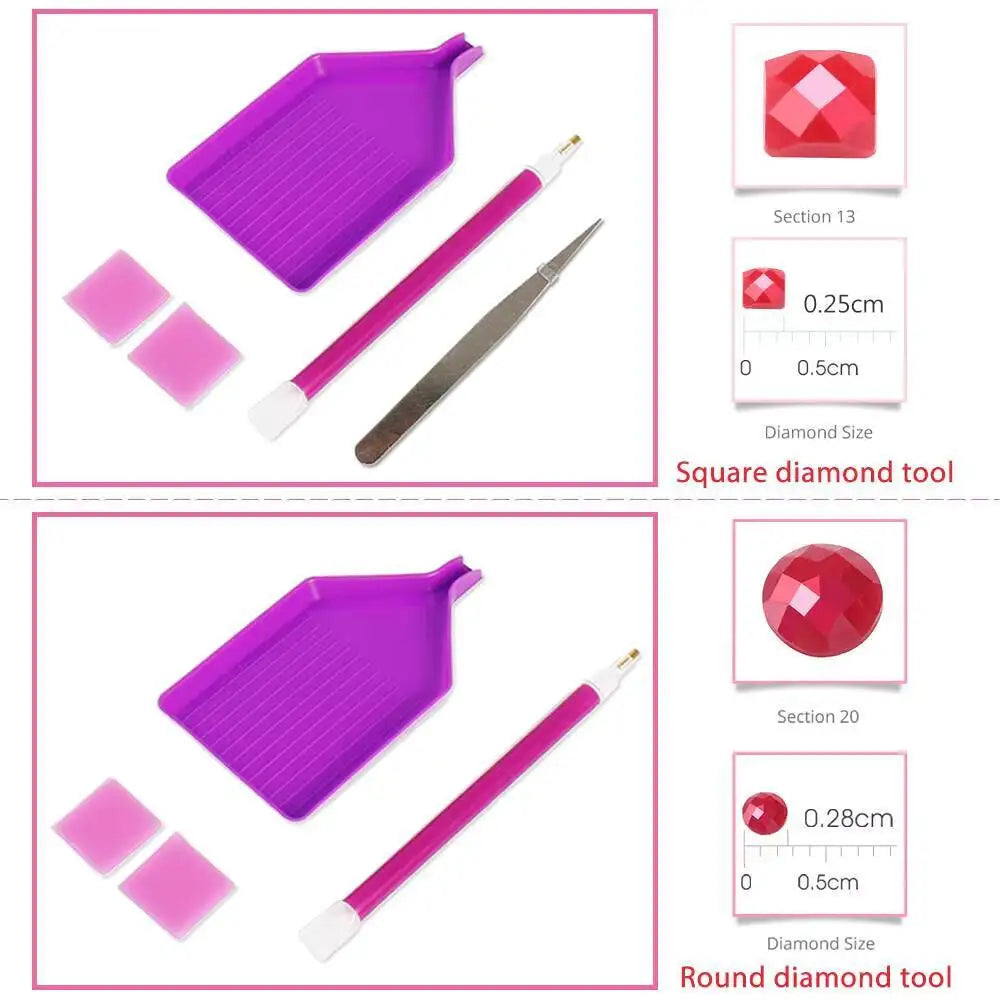 Wolf Diamond Painting Kit – DIY Crystal Mosaic Art