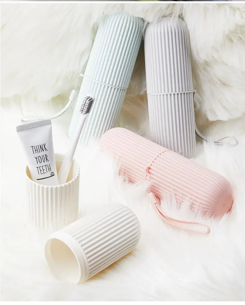 Portable Toothbrush & Toothpaste Travel Case