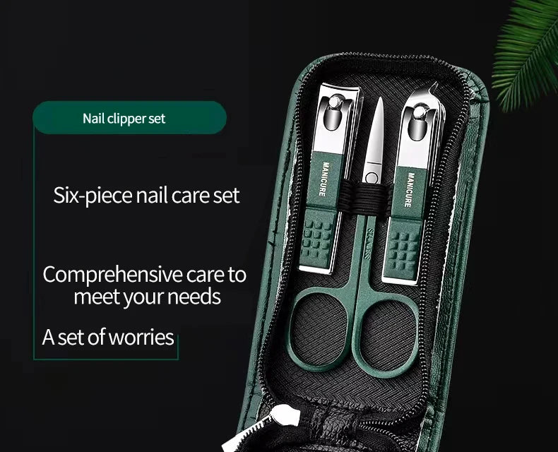 6-Piece Professional Nail Clipper & Manicure Kit