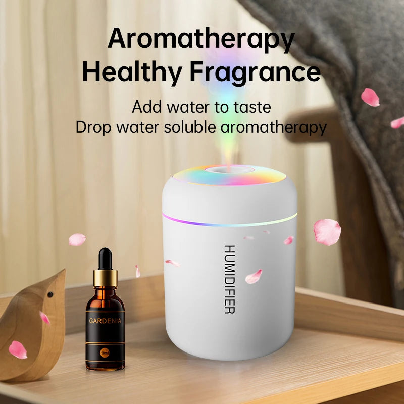 Mini USB Air Humidifier & Aroma Diffuser – 180ML Mist Maker