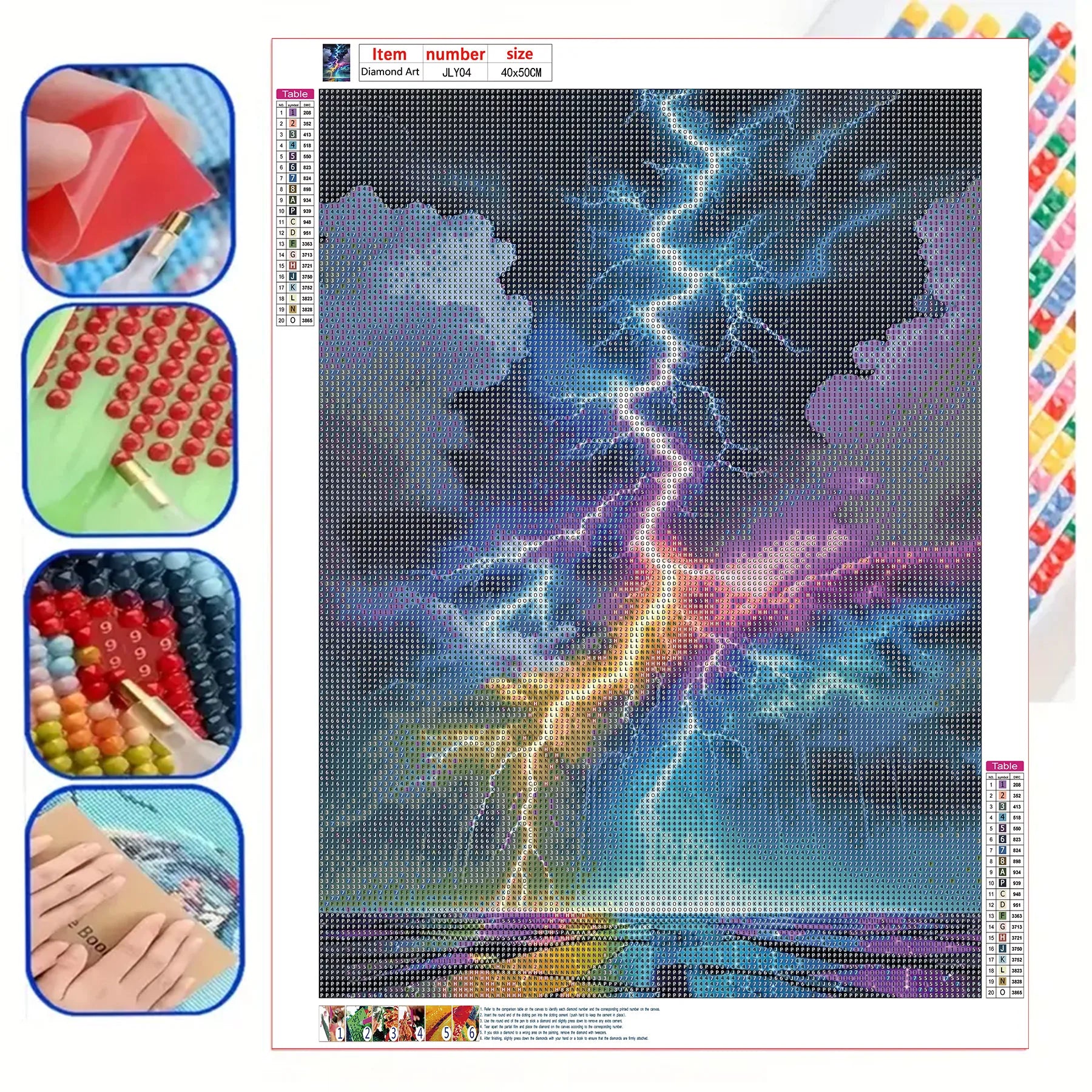 Colorful Lightning Diamond Painting – Full Round DIY Mosaic Wall Art
