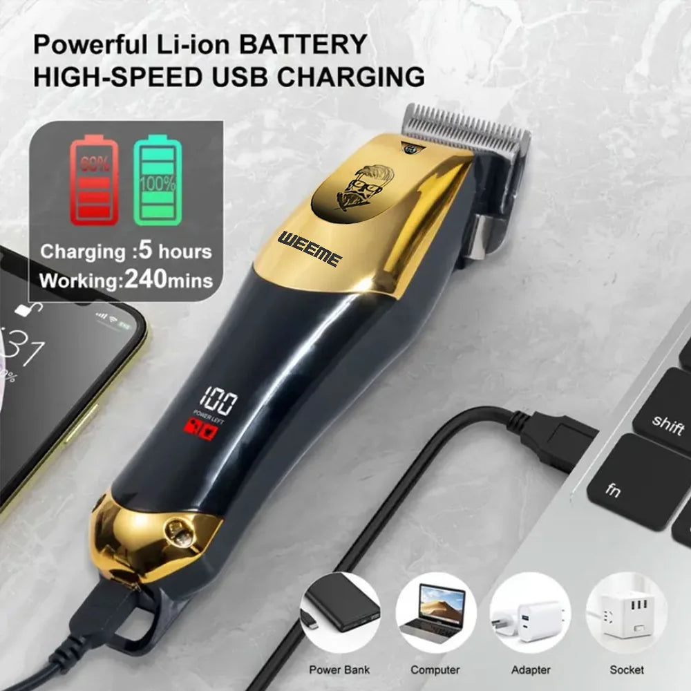 T9 Vintage Hair Clipper – Professional Beard & Hair Trimmer