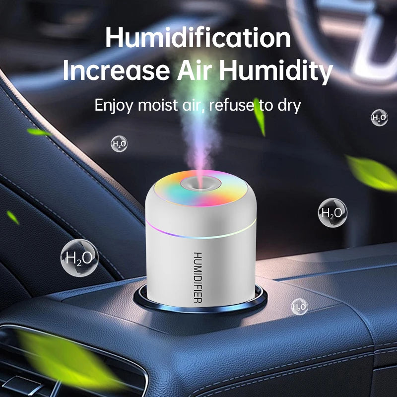 Mini USB Air Humidifier & Aroma Diffuser – 180ML Mist Maker