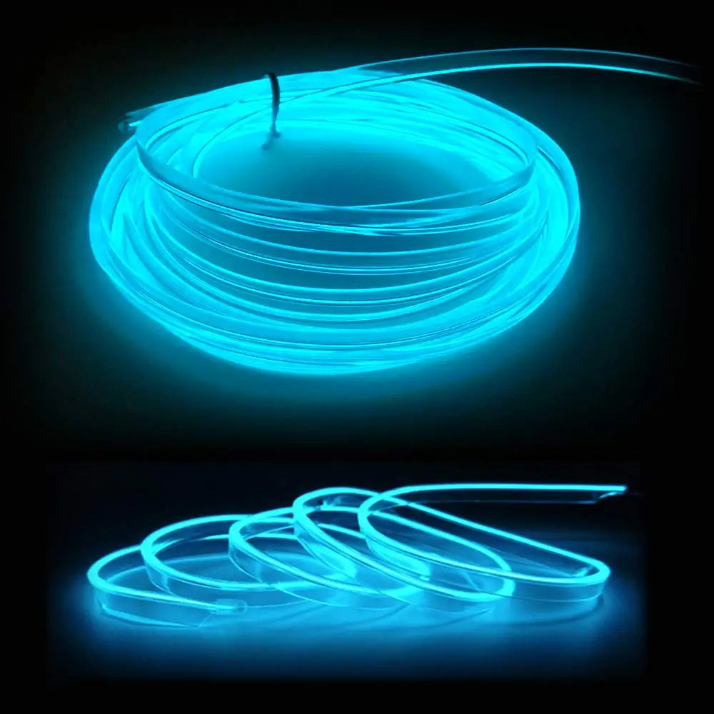 5M LED Car Interior Strip Light – USB Flexible Ambient Neon Lamp