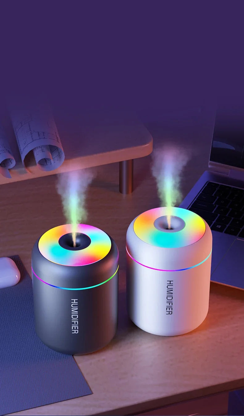 Mini USB Air Humidifier & Aroma Diffuser – 180ML Mist Maker