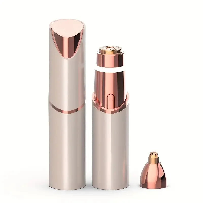 2-in-1 Facial & Eyebrow Trimmer – Rechargeable Painless Shaver