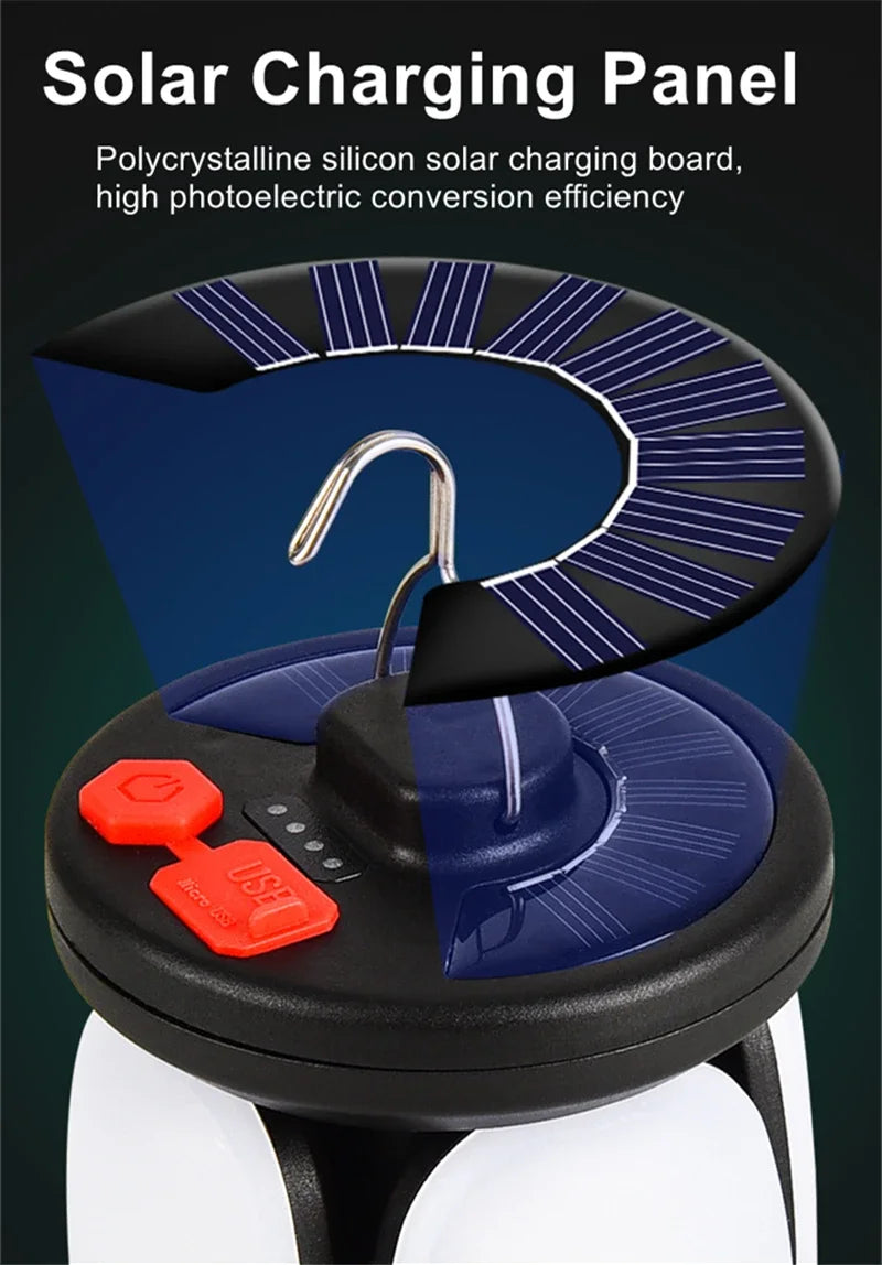 Rechargeable LED Camping Lantern – Portable Tent Light with 3 Modes