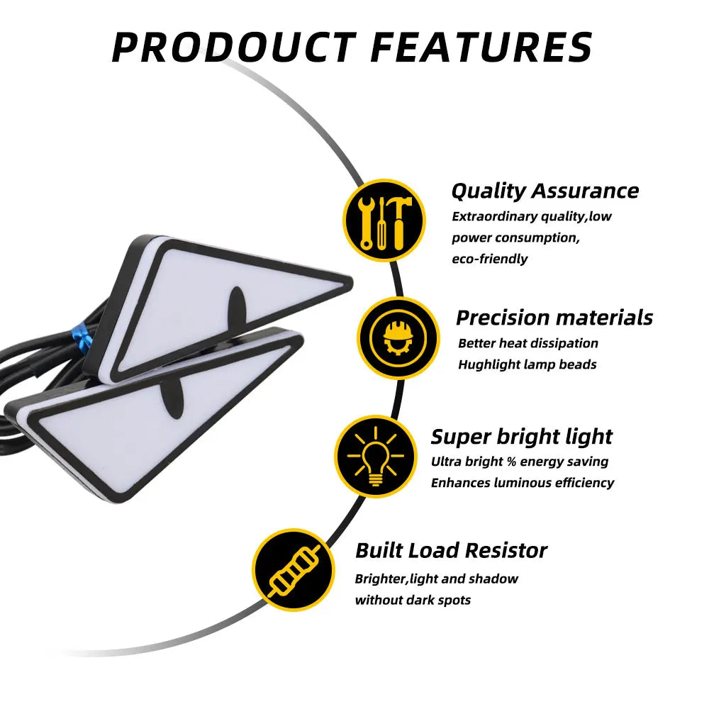 LED Devil Eyes Headlight Lights – Universal Car & Motorcycle