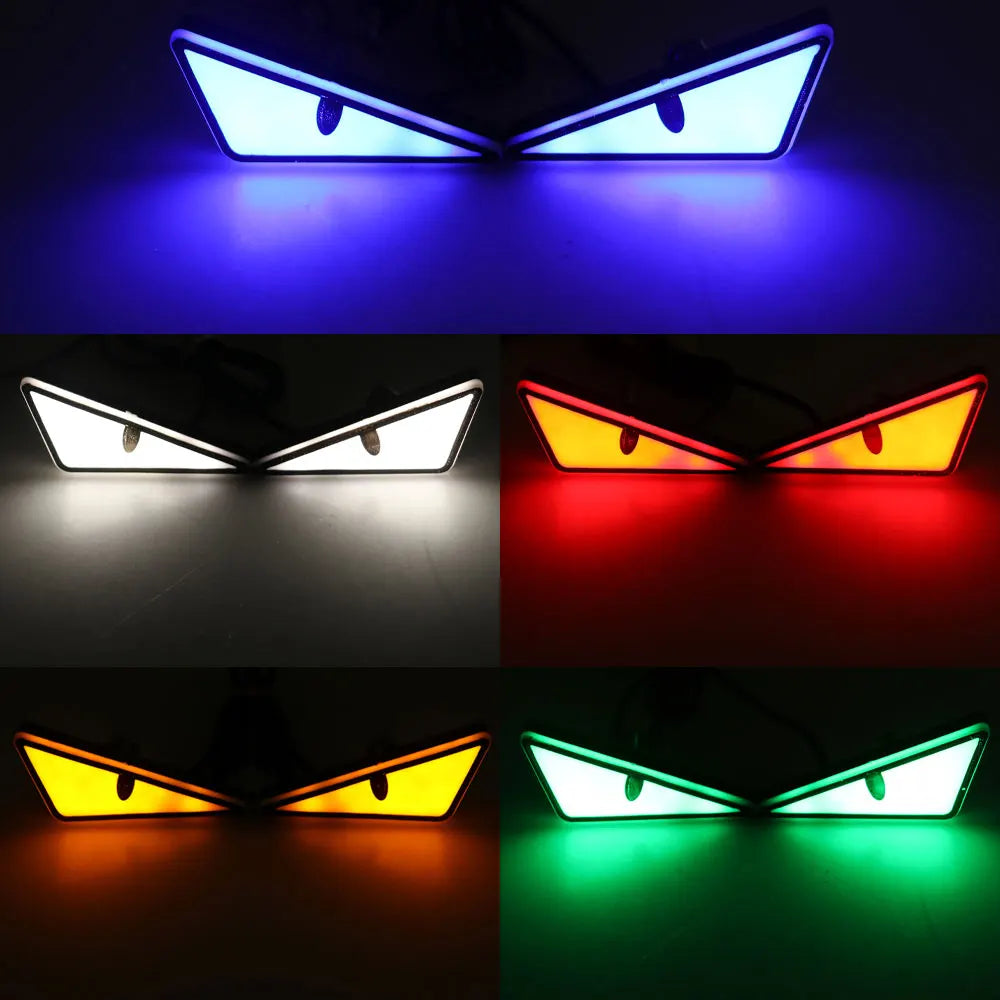 LED Devil Eyes Headlight Lights – Universal Car & Motorcycle