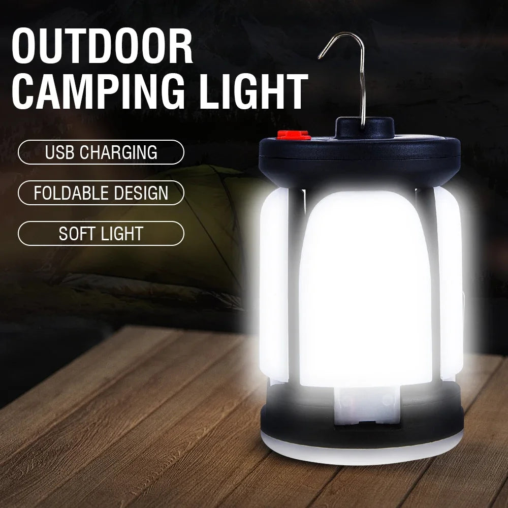 Rechargeable LED Camping Lantern – Portable Tent Light with 3 Modes