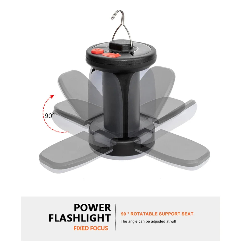 Rechargeable LED Camping Lantern – Portable Tent Light with 3 Modes