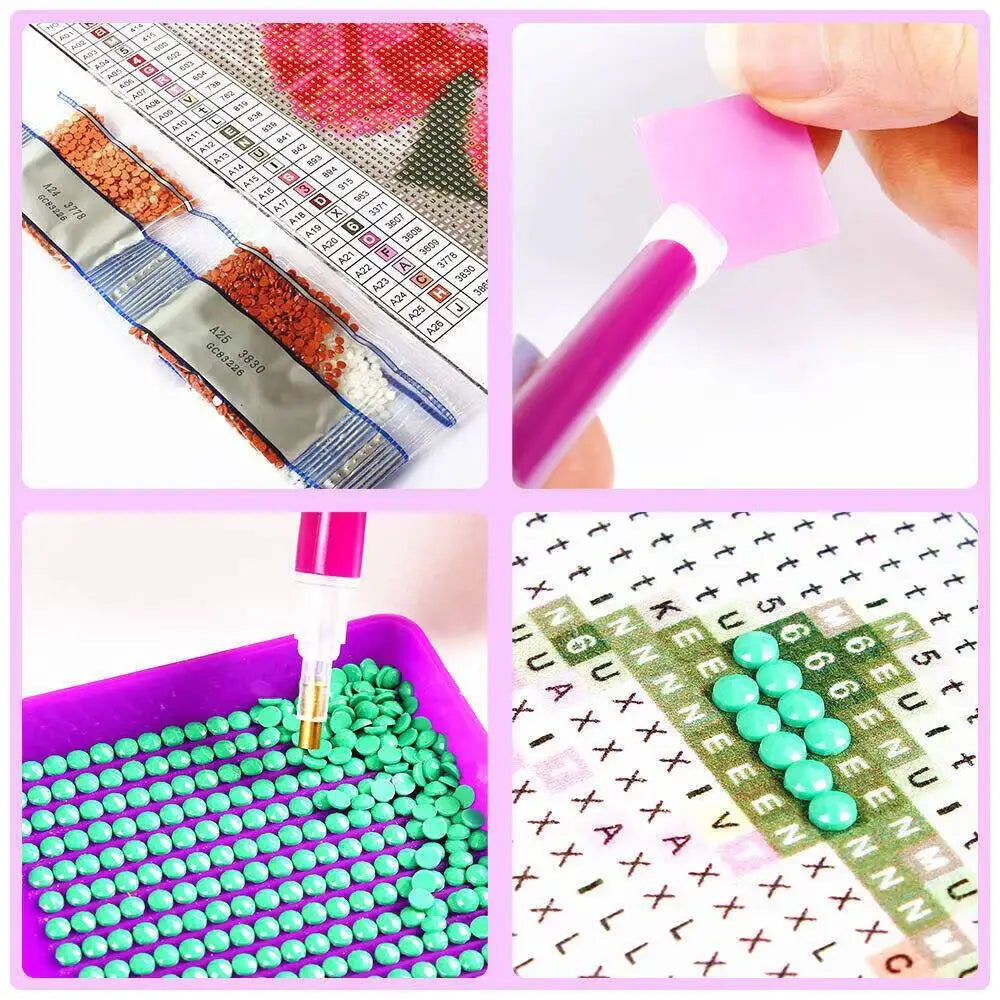 Wolf Diamond Painting Kit – DIY Crystal Mosaic Art