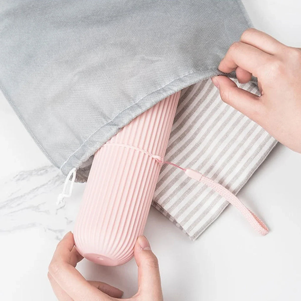 Portable Toothbrush & Toothpaste Travel Case