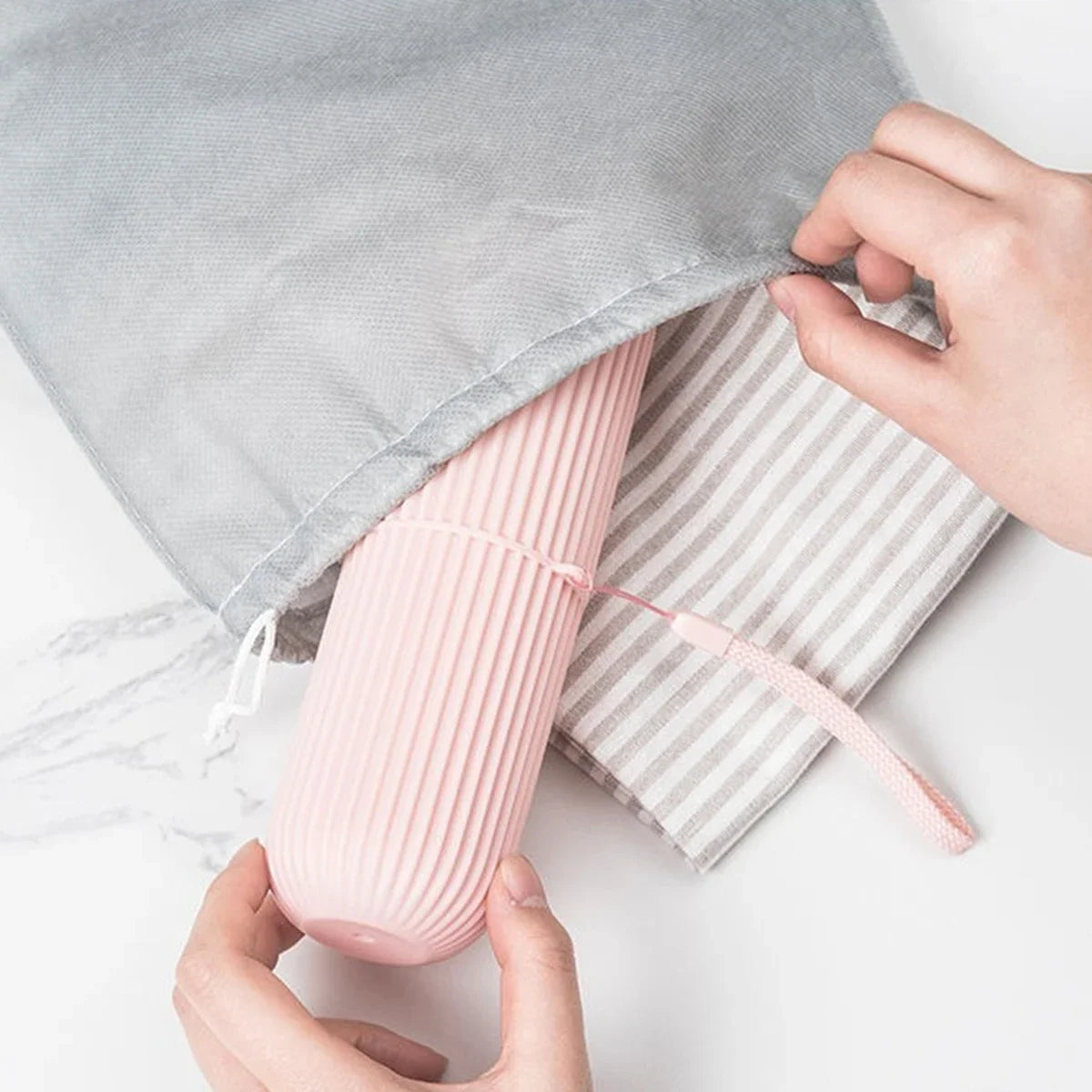 Portable Toothbrush & Toothpaste Travel Case